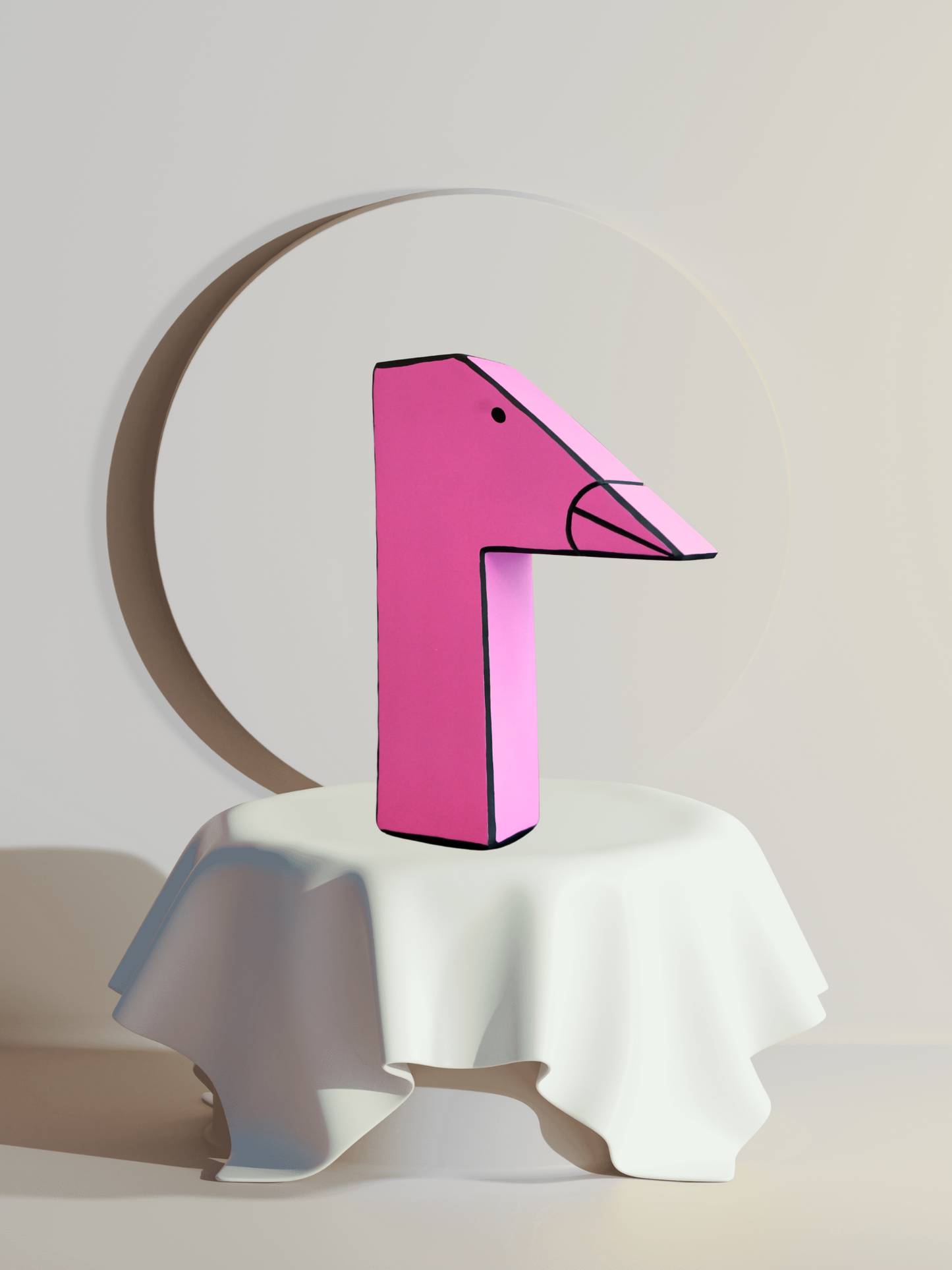 Pete Wrights Pink Sculpture