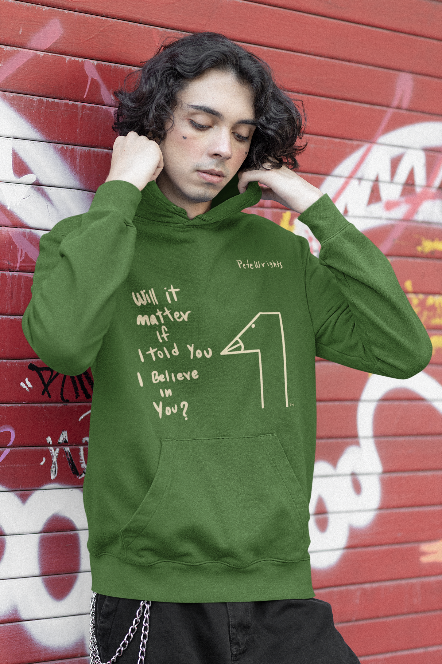 Pete's Hoodie - Green is My Favorite Color
