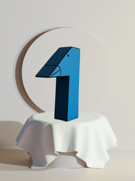 Pete Wrights Blue Sculpture