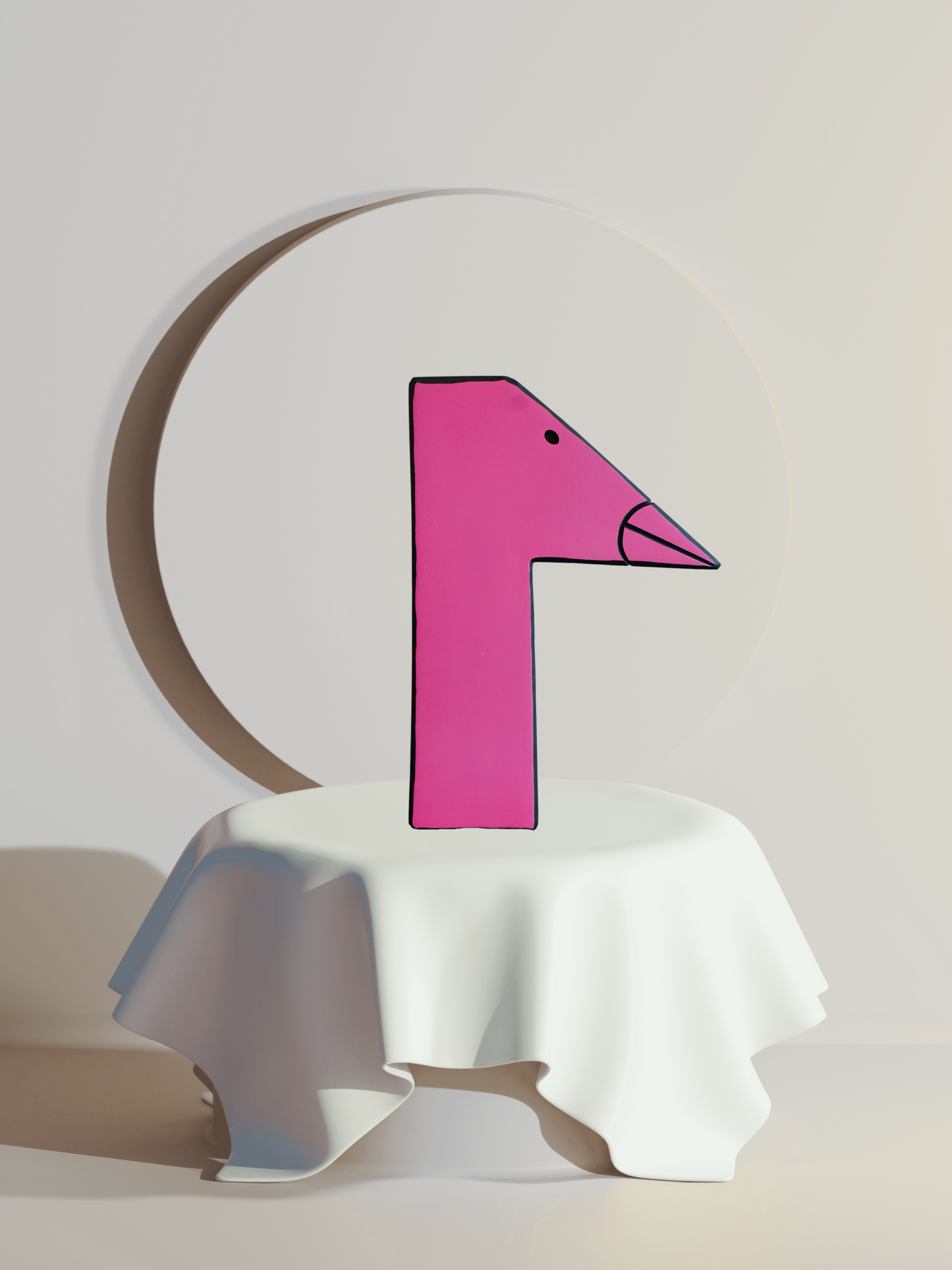 Pete Wrights Pink Sculpture