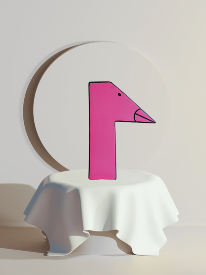 Pete Wrights Pink Sculpture